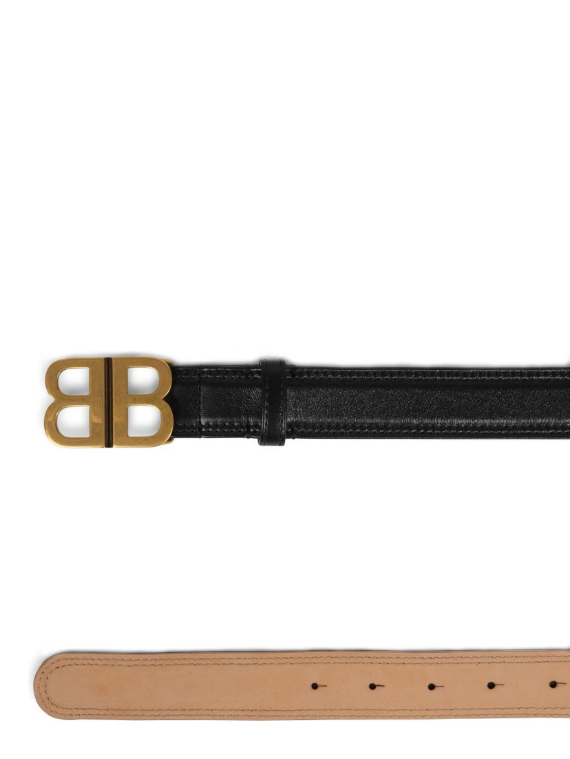 BELT WITH LOGO BUCKLE