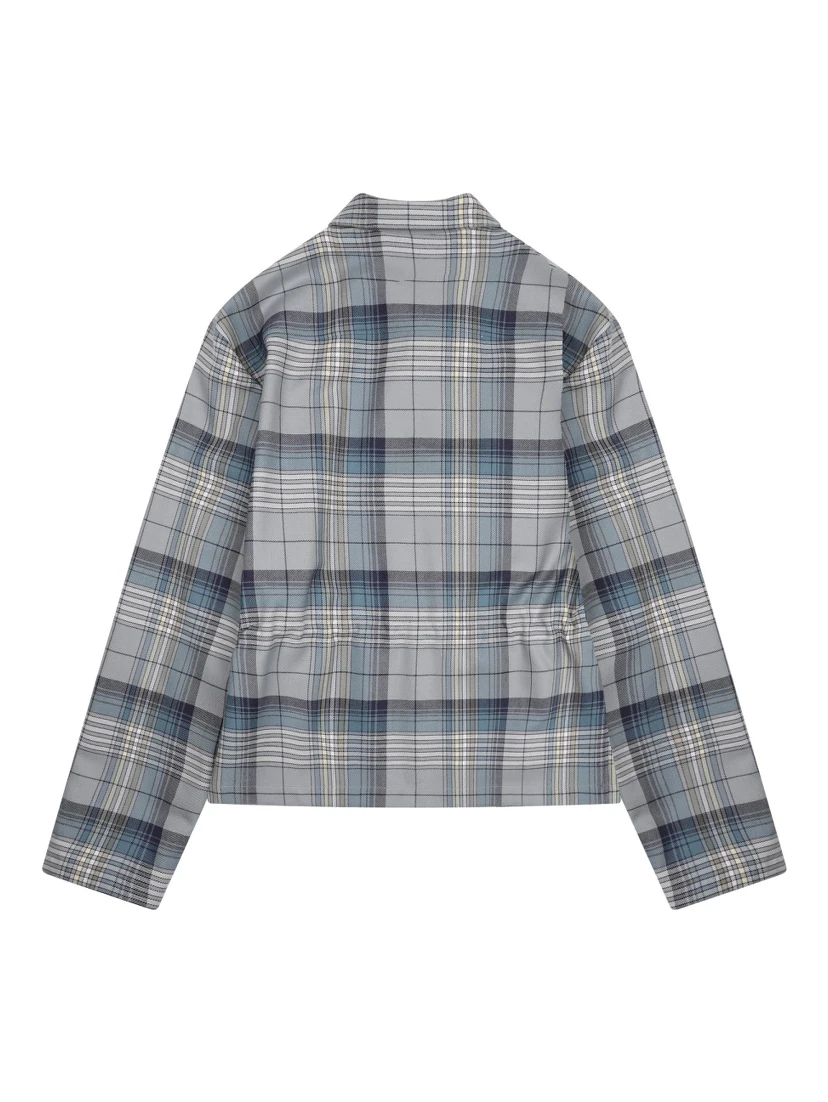 ZIPPERED "CHECK" SHIRT