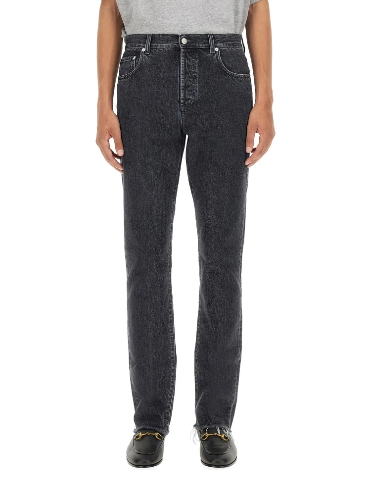 DENIM PANTS WITH LABEL