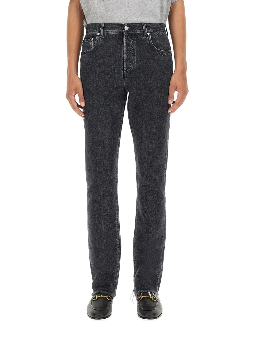 DENIM PANTS WITH LABEL