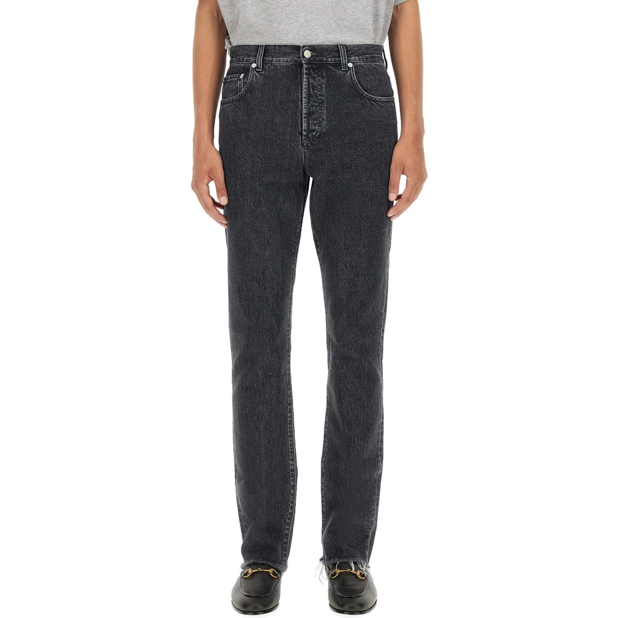 DENIM PANTS WITH LABEL