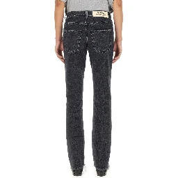 DENIM PANTS WITH LABEL
