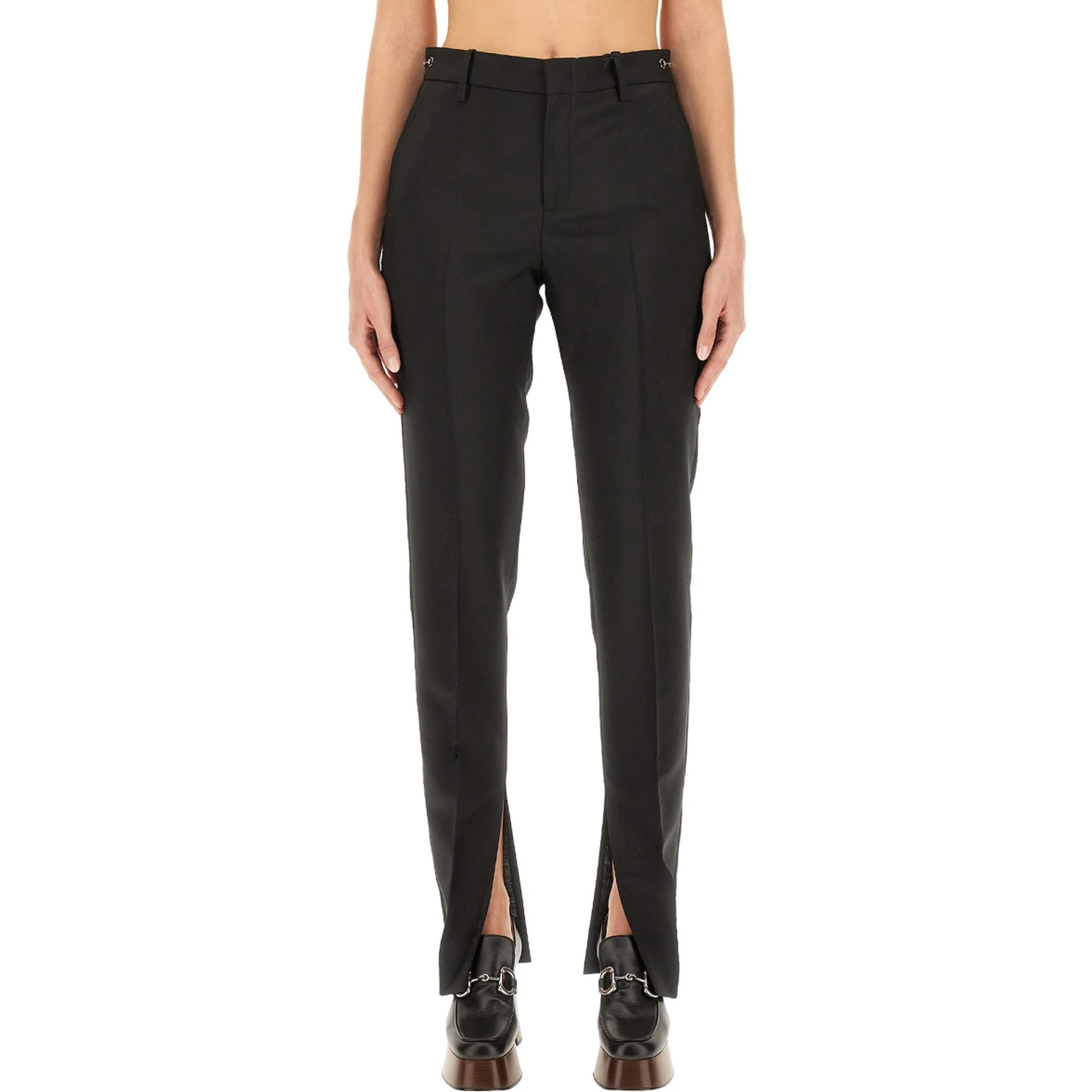 PANTS WITH CLAMP