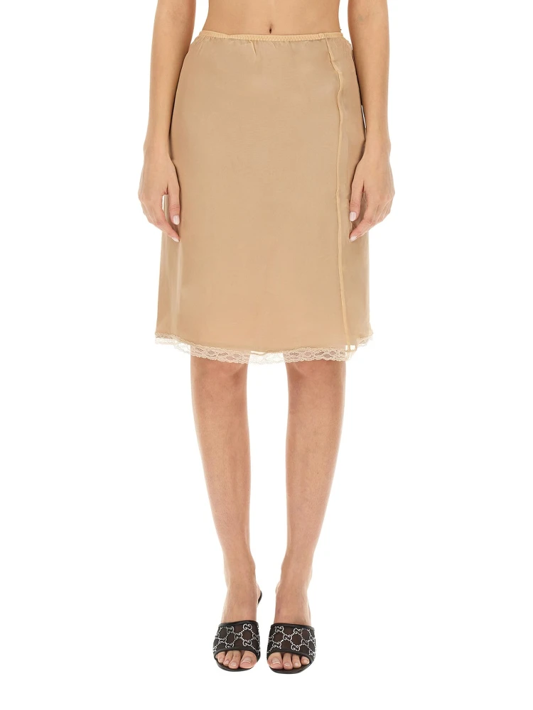 SILK CHIFFON SKIRT