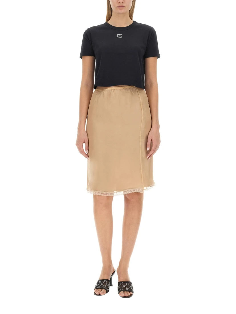 SILK CHIFFON SKIRT