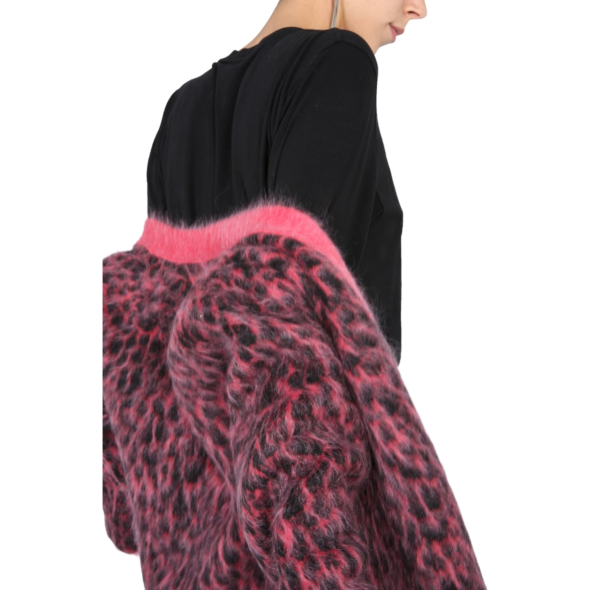 LEOPARD JACQUARD CARDIGAN