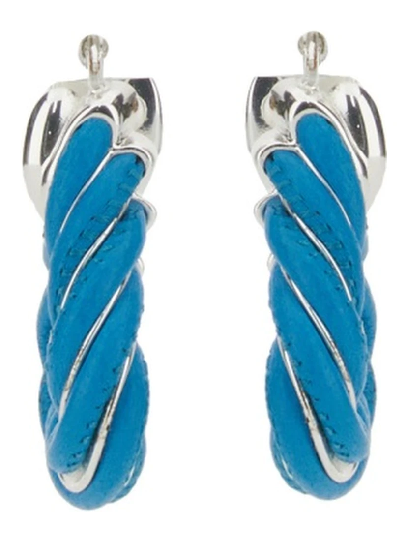 TRIANGULAR TWIST HOOP EARRINGS