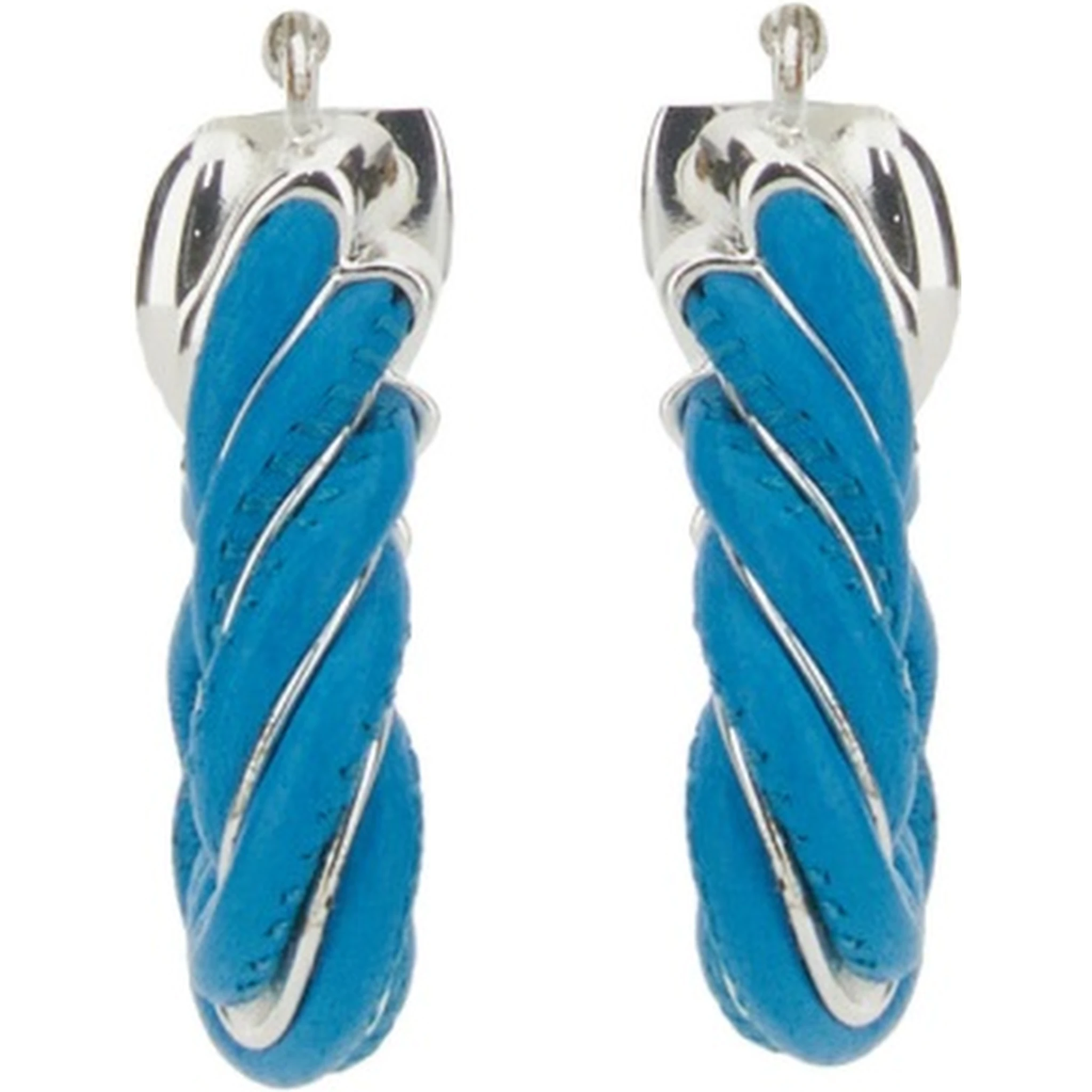 TRIANGULAR TWIST HOOP EARRINGS