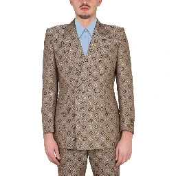MAXI CLAMP PATTERN COTTON JACKET