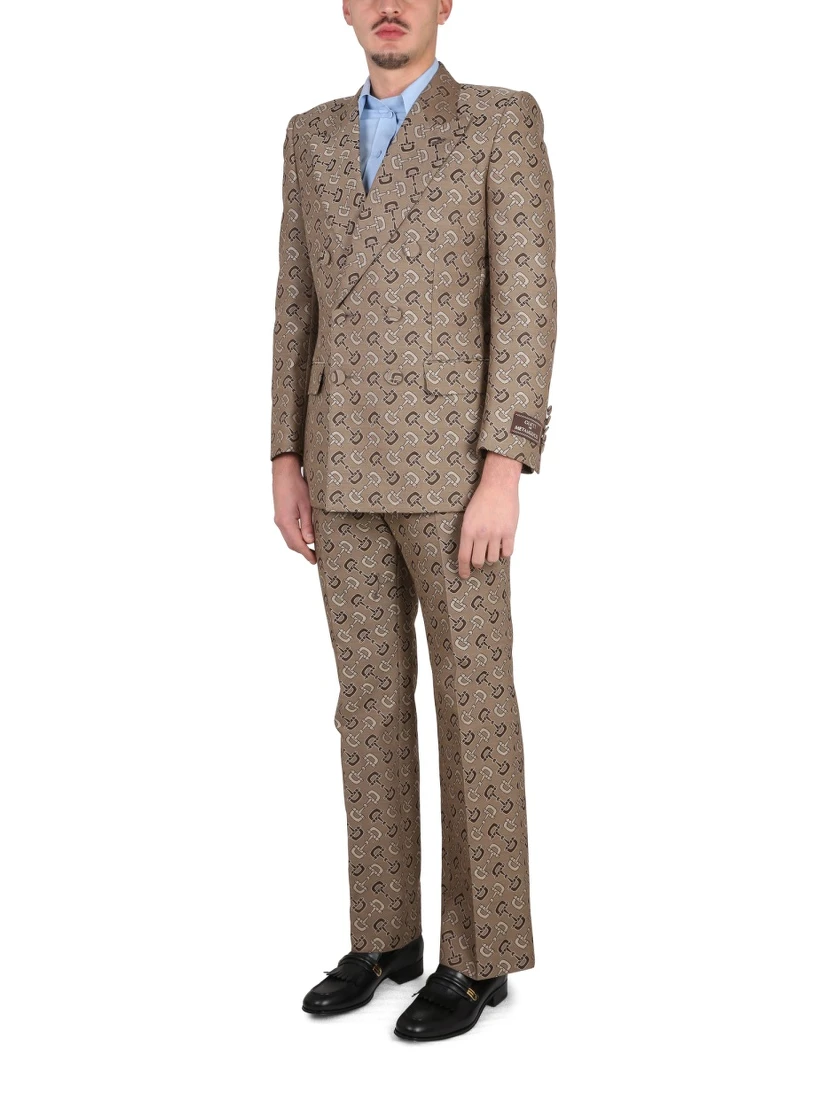 MAXI CLAMP PATTERN COTTON JACKET