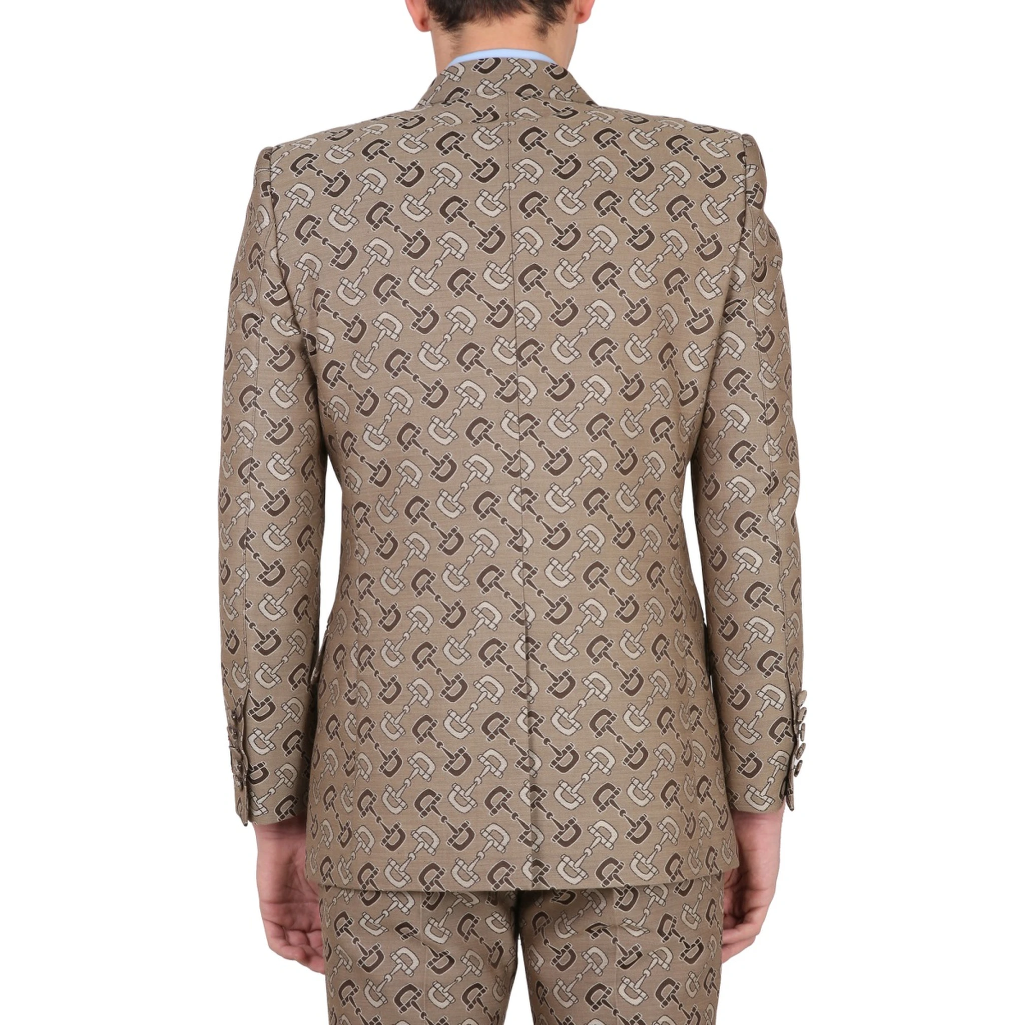 MAXI CLAMP PATTERN COTTON JACKET