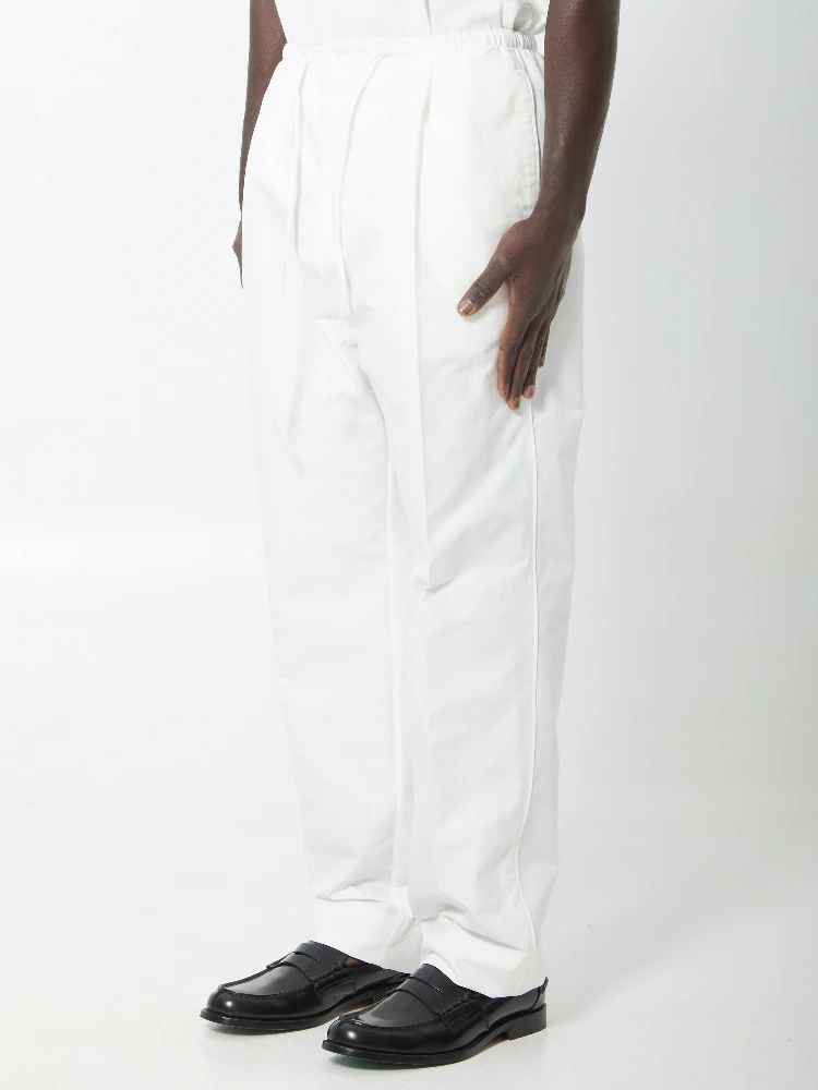 Compact cotton canvas trousers alternative