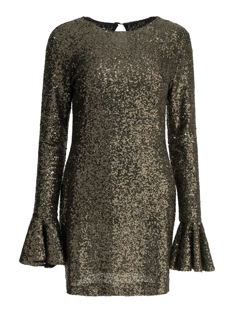 Short dress with sequins