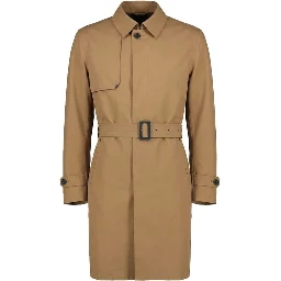 Brown Polyester Coat