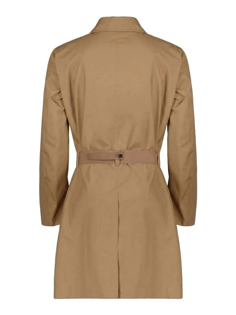 Brown Polyester Coat