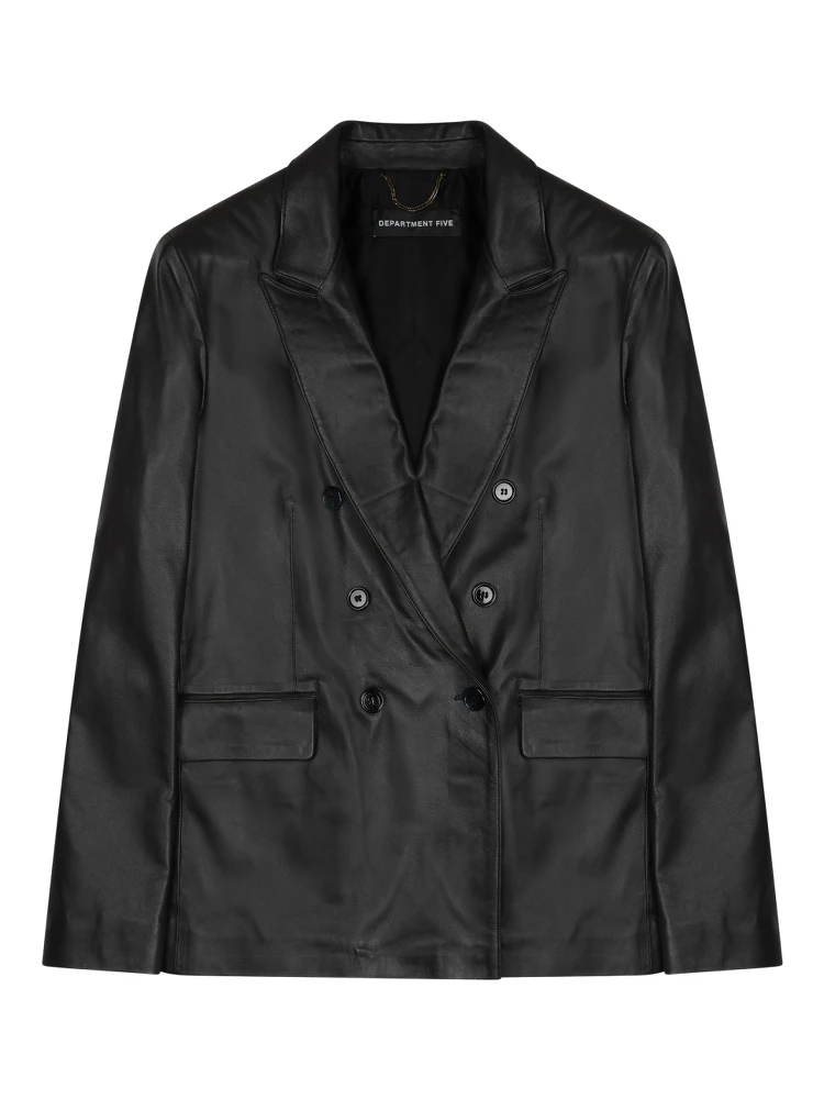 BLAZER DOPPIOPETTO "ARIELLE" IN PELLE