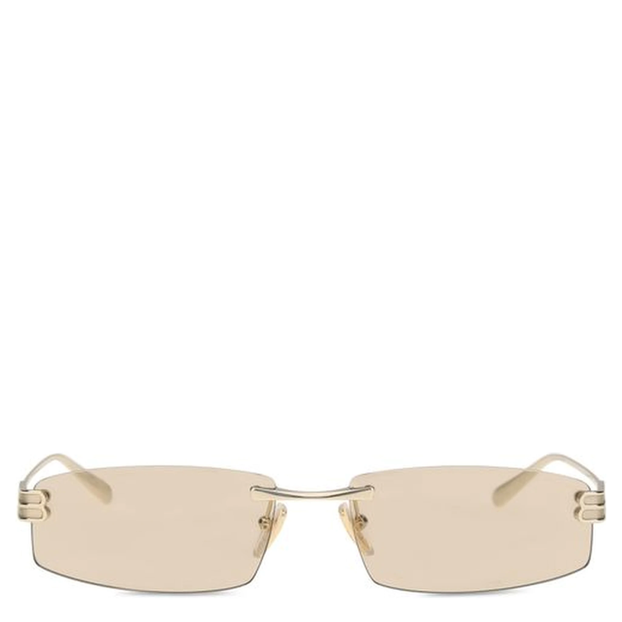 Beige Metal Sunglasses