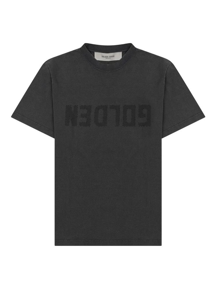 T-SHIRT IN JERSEY DISTRESSED CON LOGO