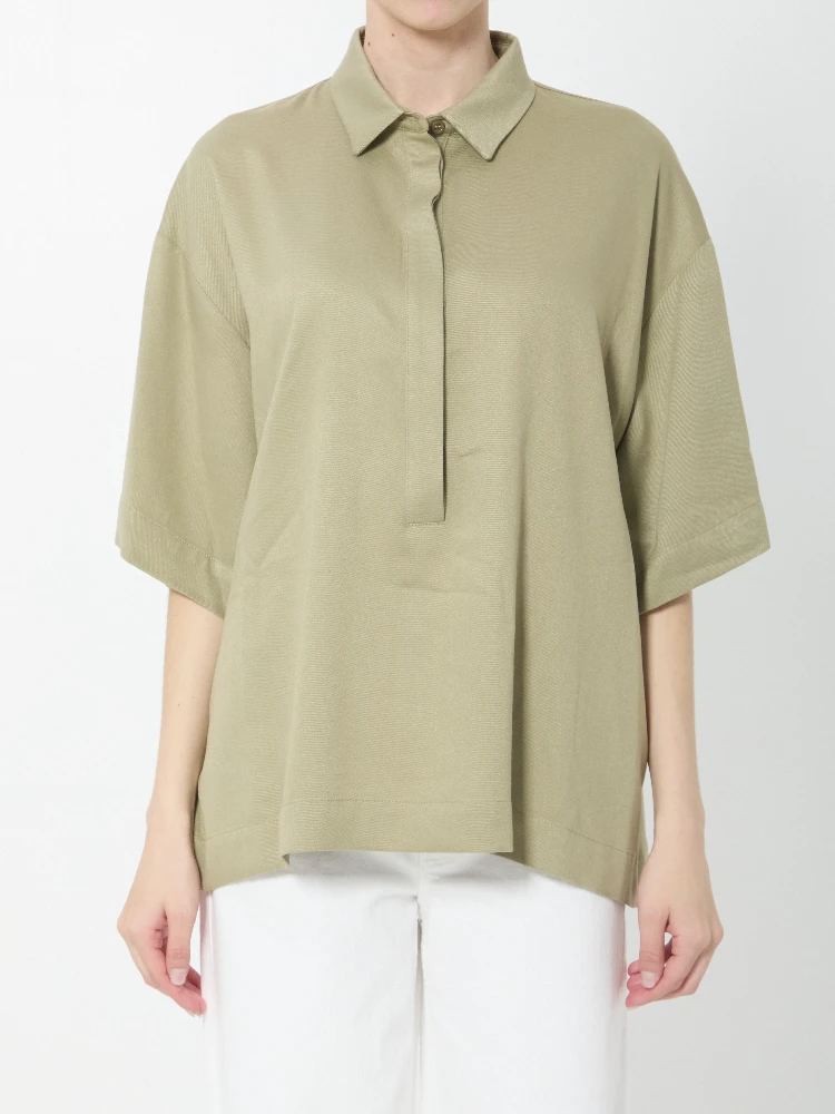 Eda fluid polo shirt