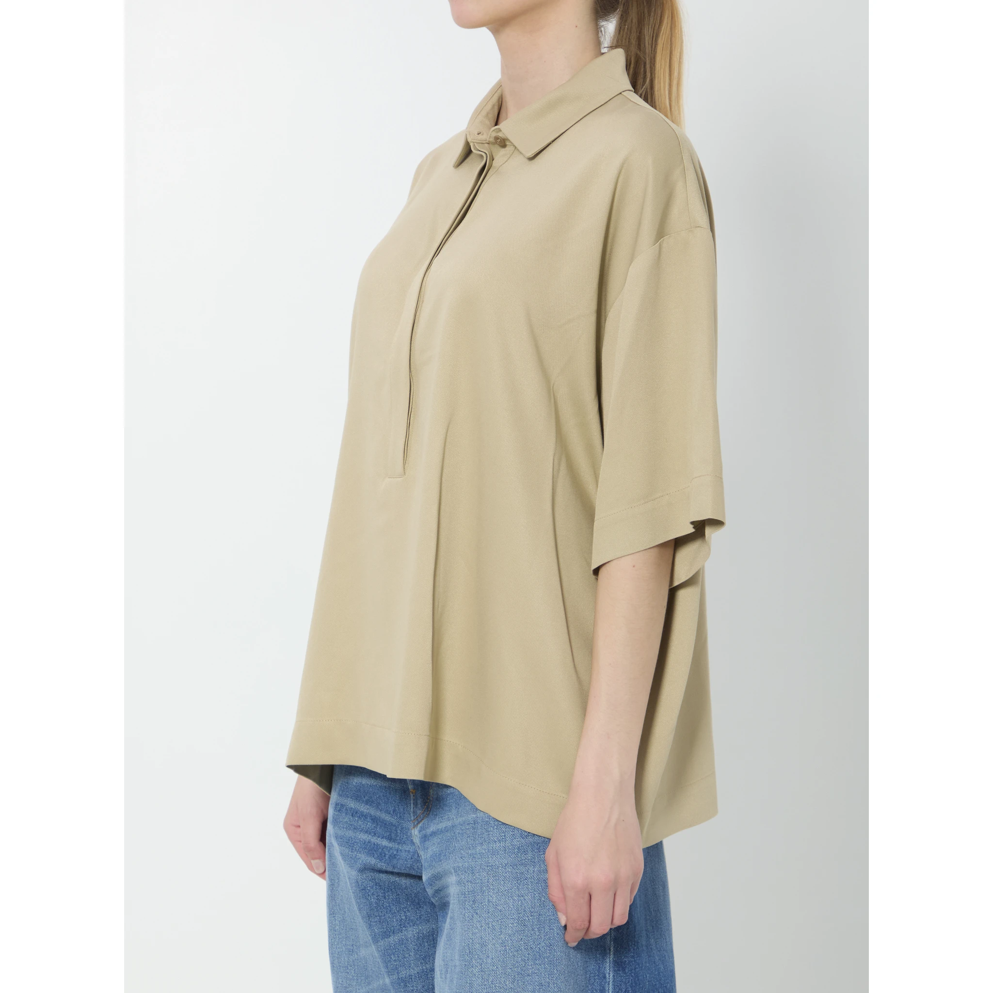 Eda fluid polo shirt