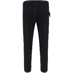 Black Elastane Dress Pants