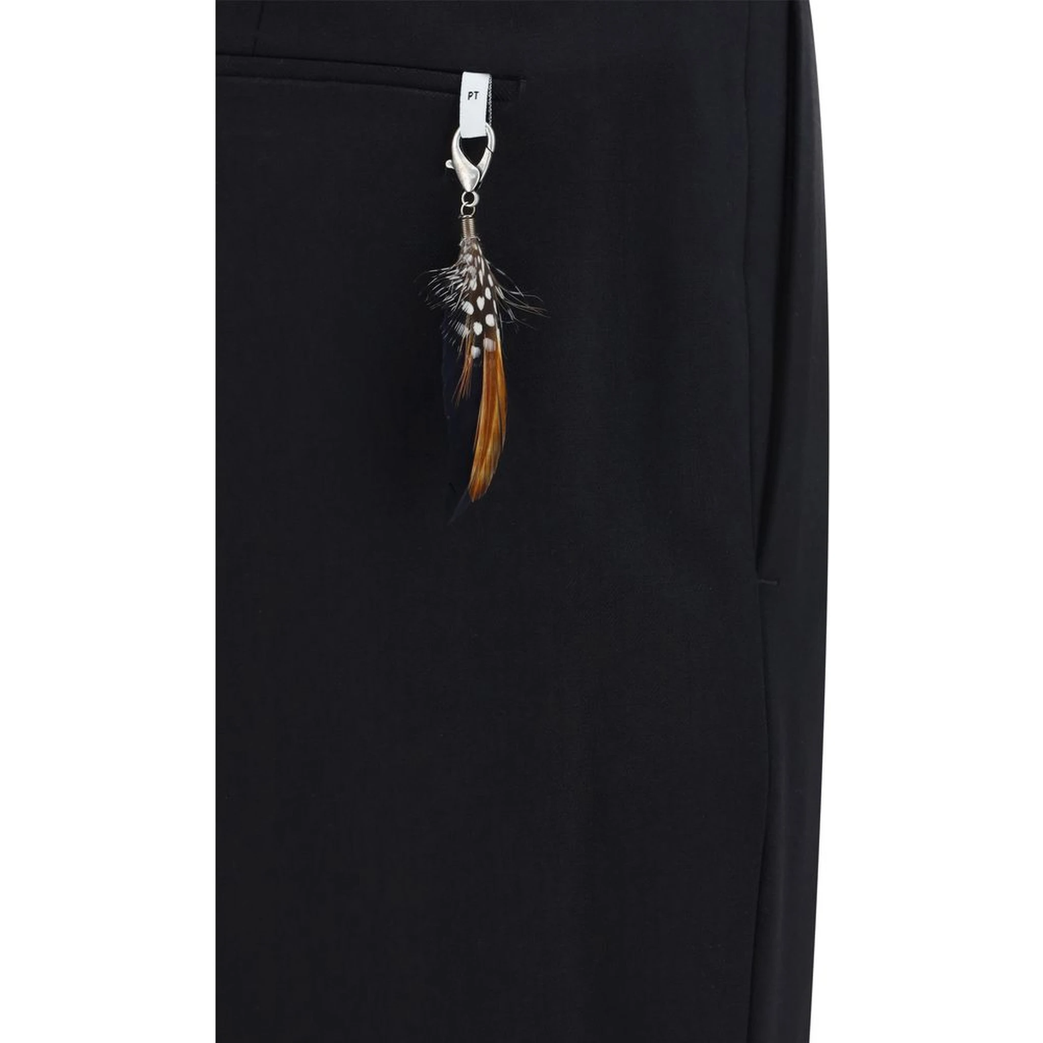 Black Elastane Dress Pants