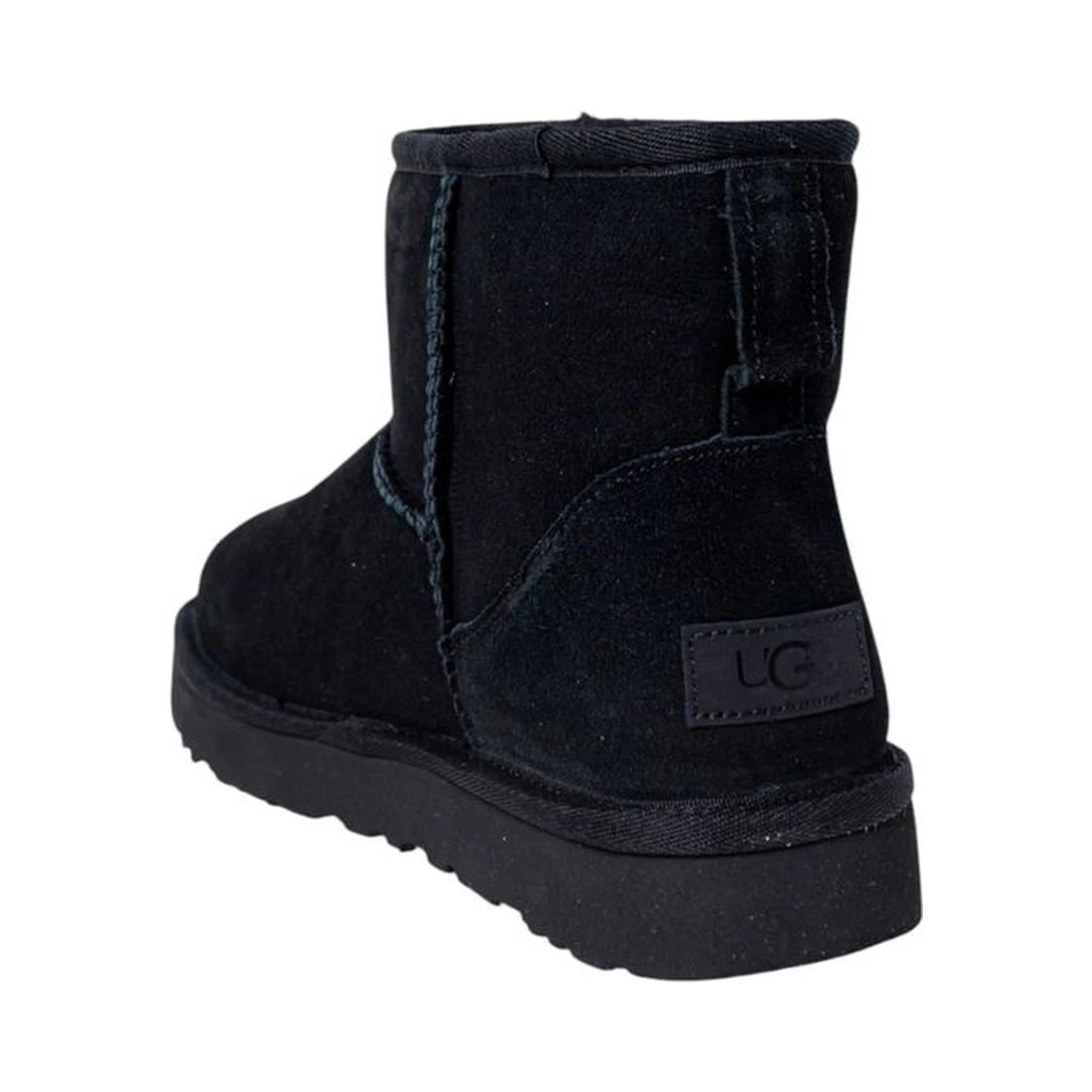Black Suede Leather Ankle Boots