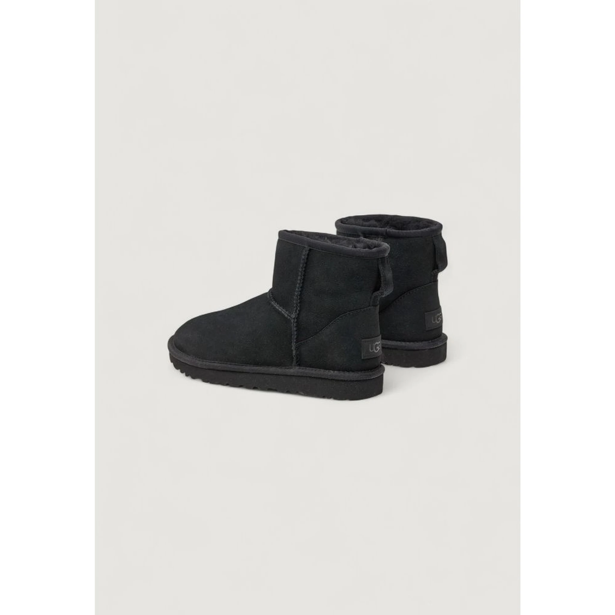 Black Suede Leather Ankle Boots
