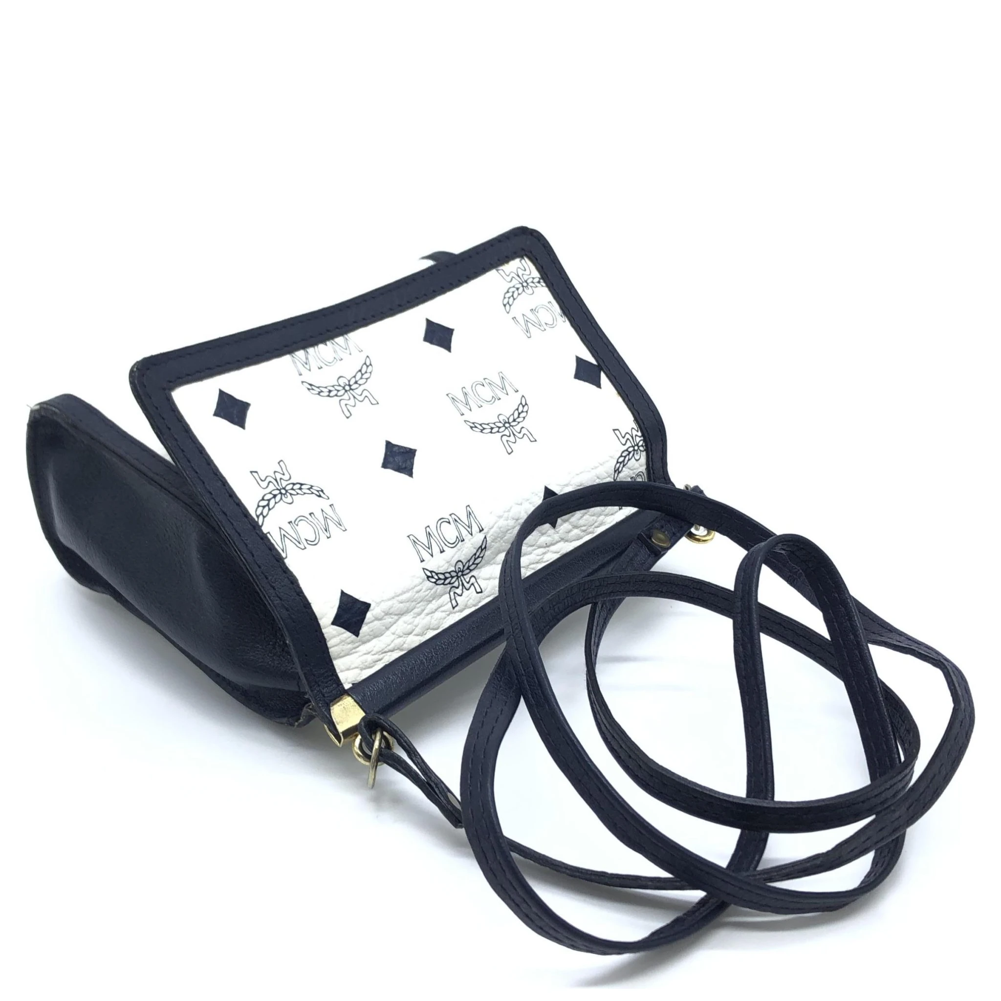 Mini Crossbody Bag White Visetos