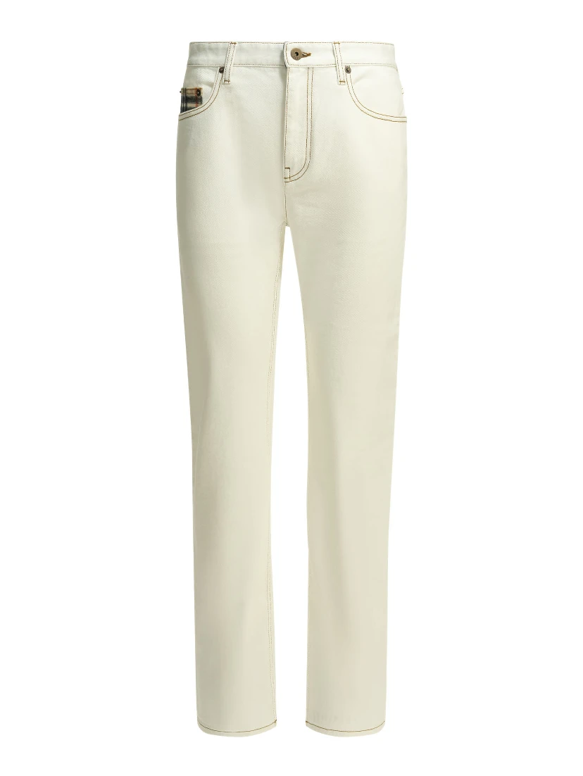 "Dalia Check" straight jeans
