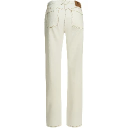 "Dalia Check" straight jeans