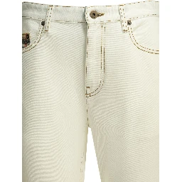 "Dalia Check" straight jeans
