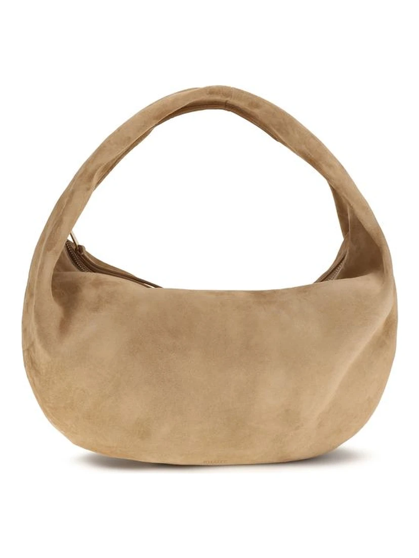 Beige Calf Leather Bos Taurus Shoulder Bag