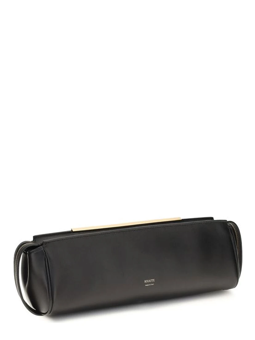 Black Calf Leather Bos Taurus Clutch Bag