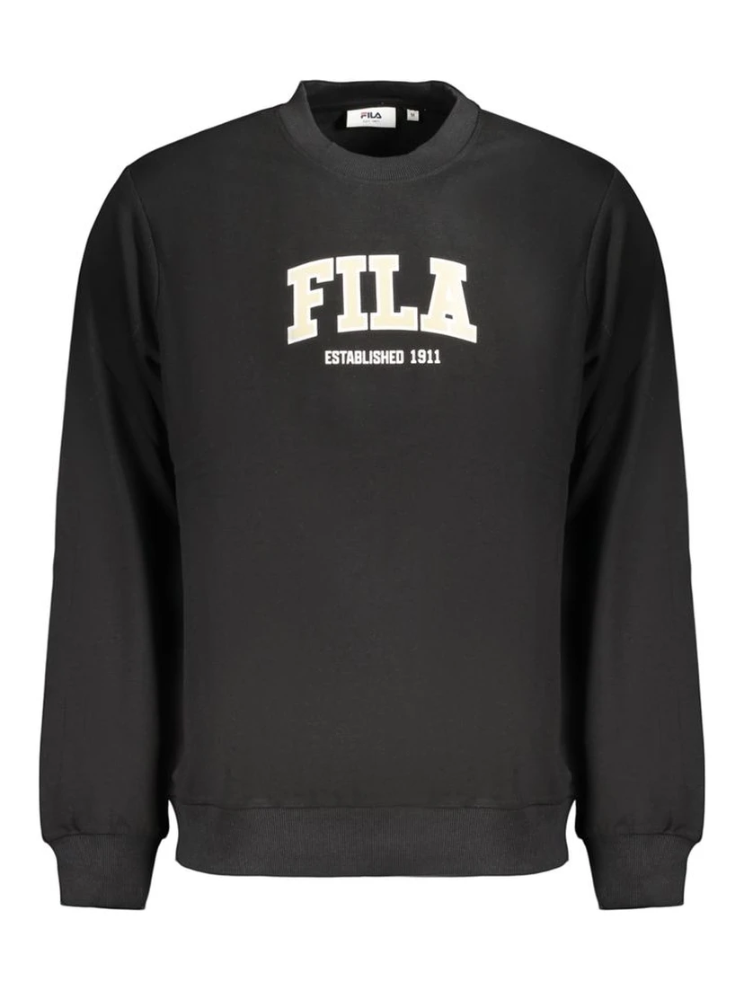 Black Cotton Men's Sweatshirt