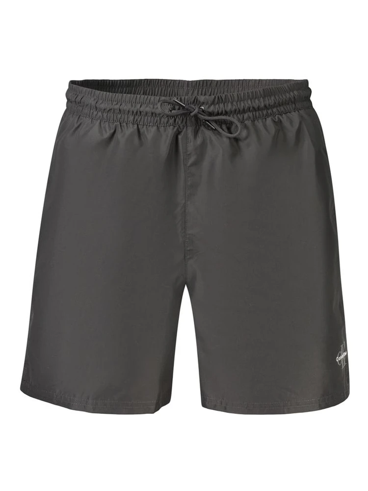 Black Polyester Men's Swimwear