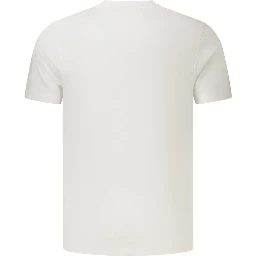 White Cotton Mens T-Shirt