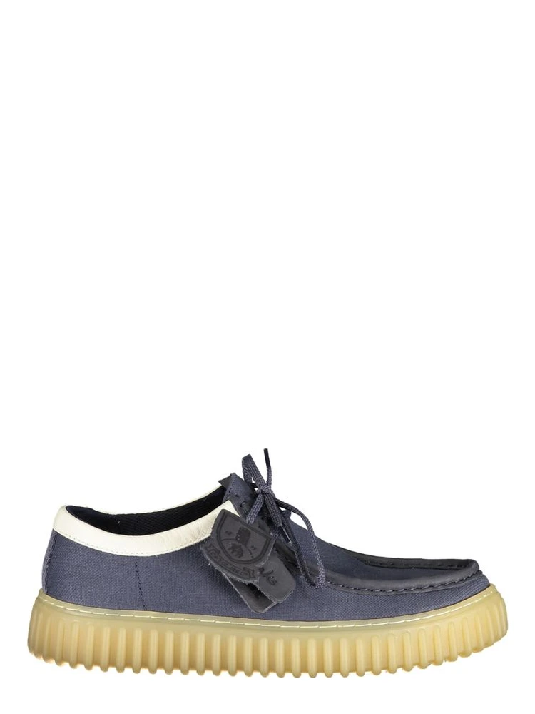 Blue Fabric Men's Shoe
