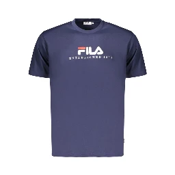 Blue Cotton Men's T-Shirt