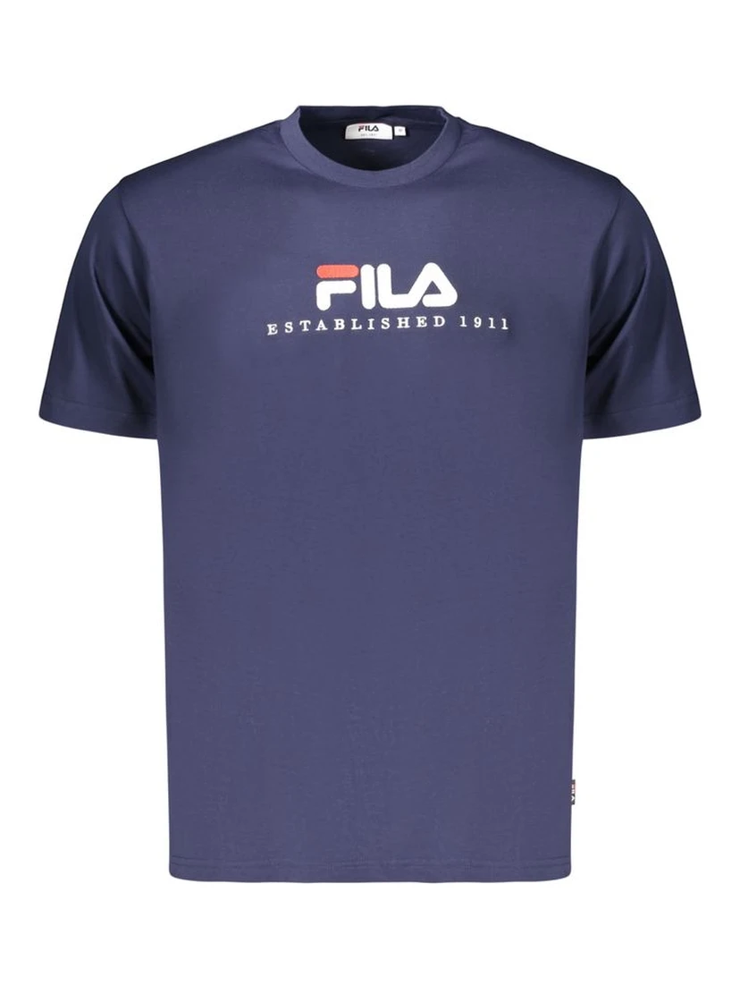 Blue Cotton Men's T-Shirt
