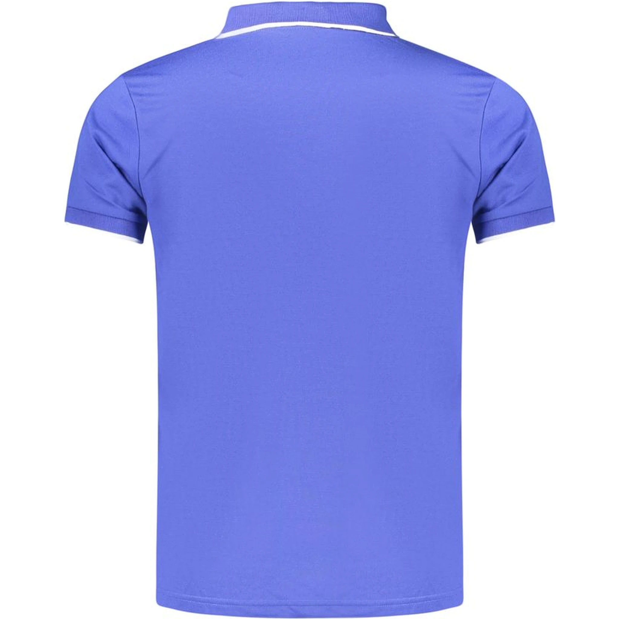 Blue Polyester Men's Polo Shirt