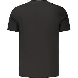 Black Cotton Men's T-Shirt