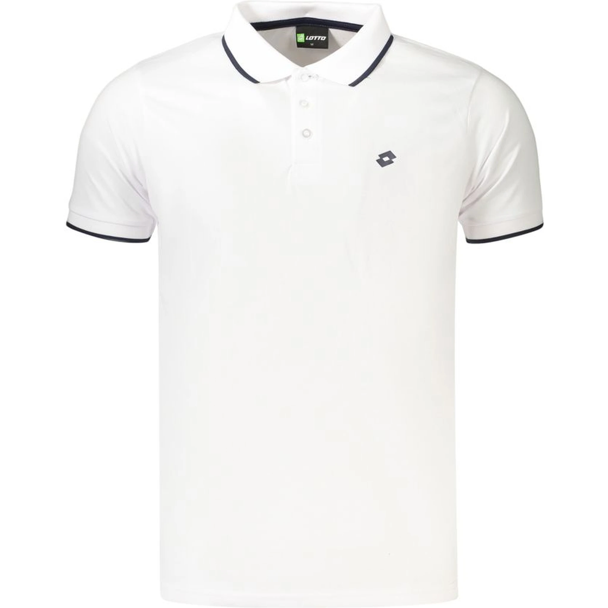 White Polyester Men's Polo Shirt