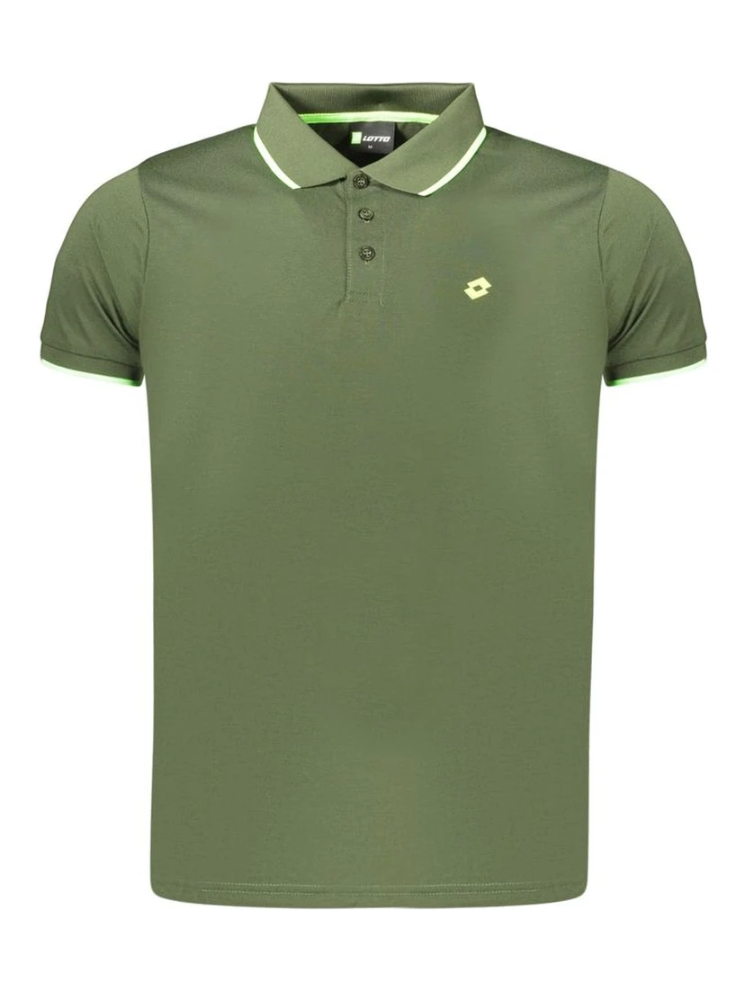 Green Polyester Men's Polo Shirt