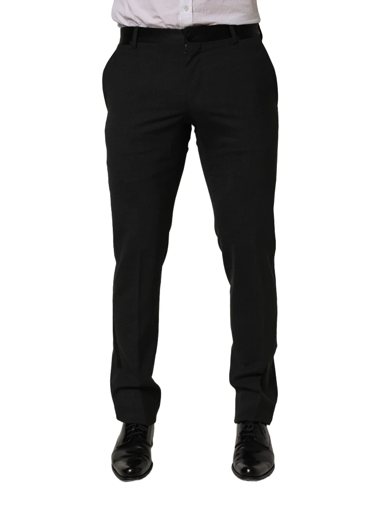 Black Cotton Dress Formal Men Trouser Pants