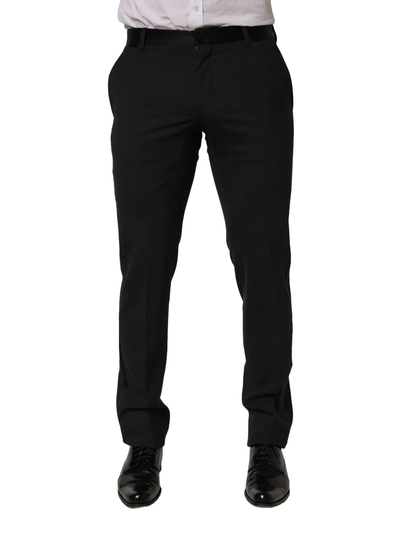 Black Cotton Dress Formal Men Trouser Pants