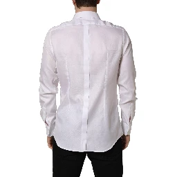 White Cotton Collared Dress Formal Men Shirt