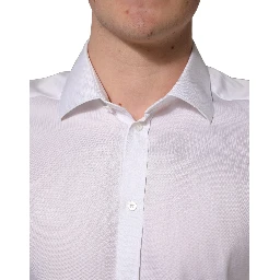 White Cotton Collared Dress Formal Men Shirt
