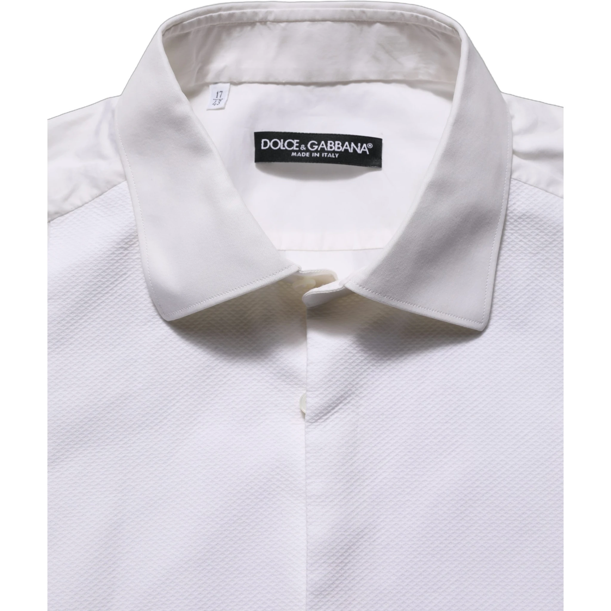 White Bib Cotton Poplin Dress Formal Shirt