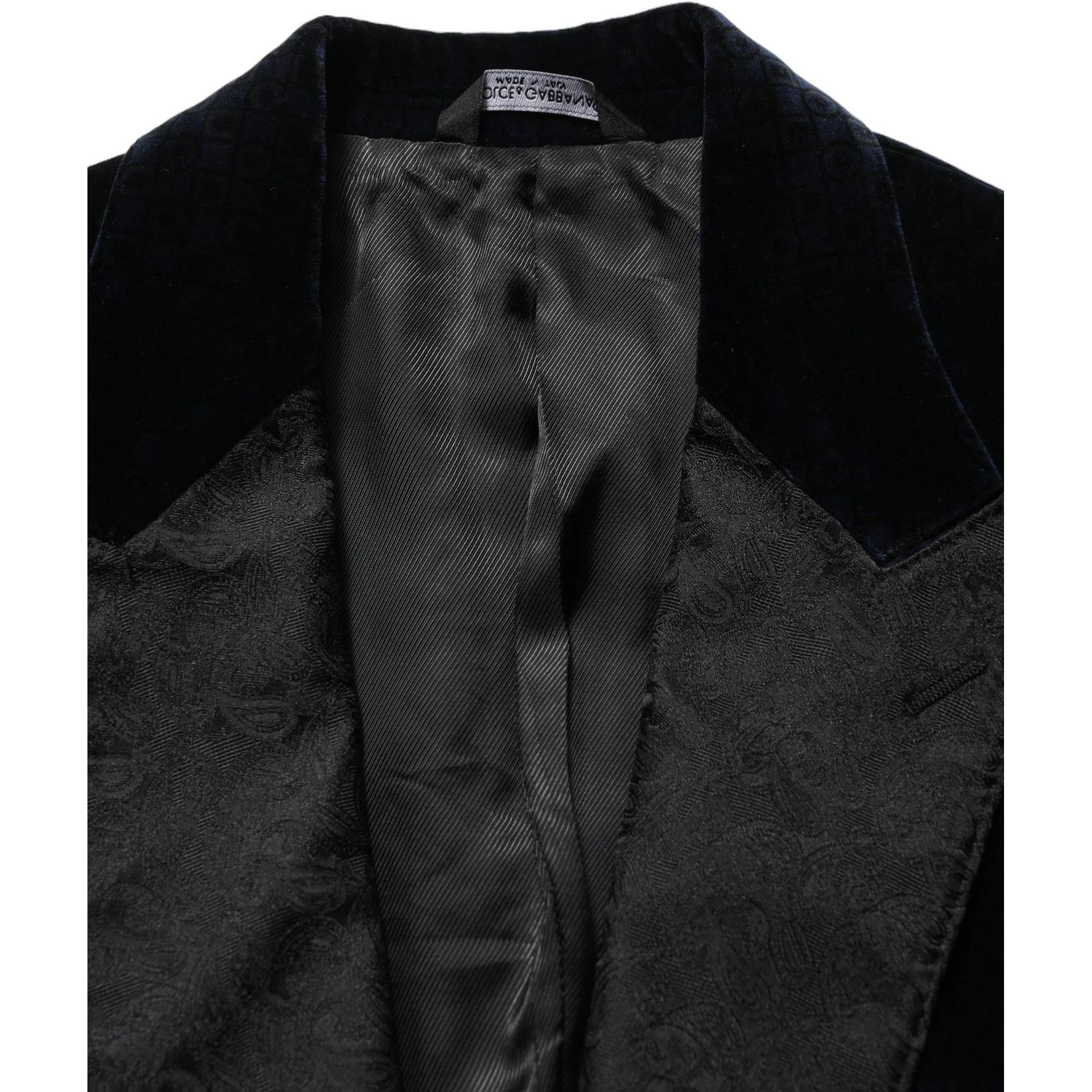 Black Cotton Single Breasted Jacket Blazer